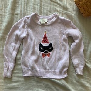 Kate spade cat party long sleeve top